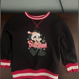 Mickey Mouse with Santa Hate Standing Sweatshirt Size S – Disneyland Holiday